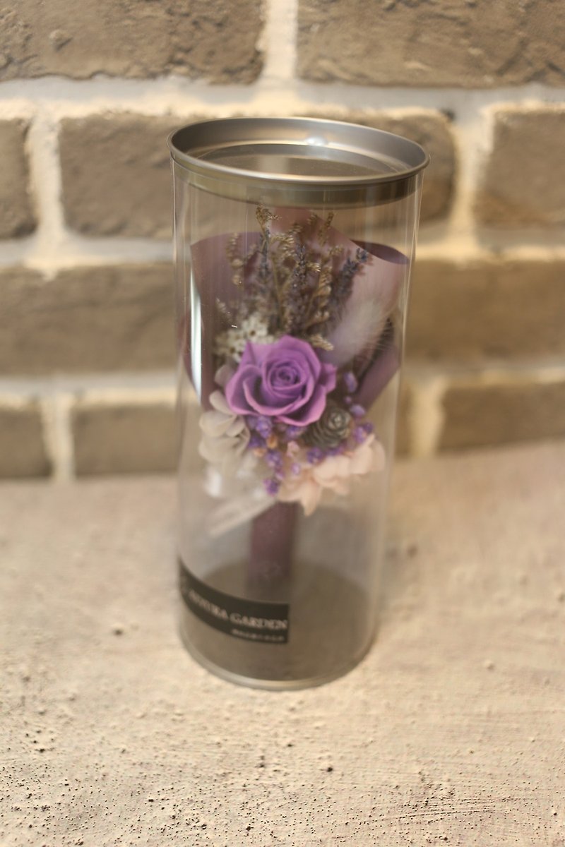 Yingluo Manor**small round bucket bouquet/preserved dried flowers/gift bouquet/exchange gift - ของวางตกแต่ง - พืช/ดอกไม้ 