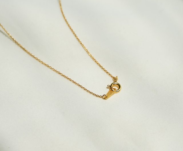 Hot Offer : 18K Real HK Gold Pendant in 925 Sterling buy SIlver Chain Necklace