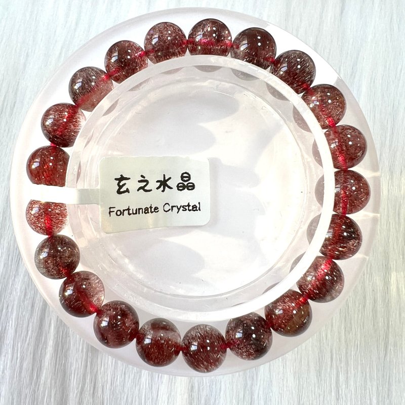 巴西老礦煙花紅超七手串  | 水晶手串 | 水晶手鏈 | 水晶手鍊 - 手鍊/手環 - 水晶 紅色