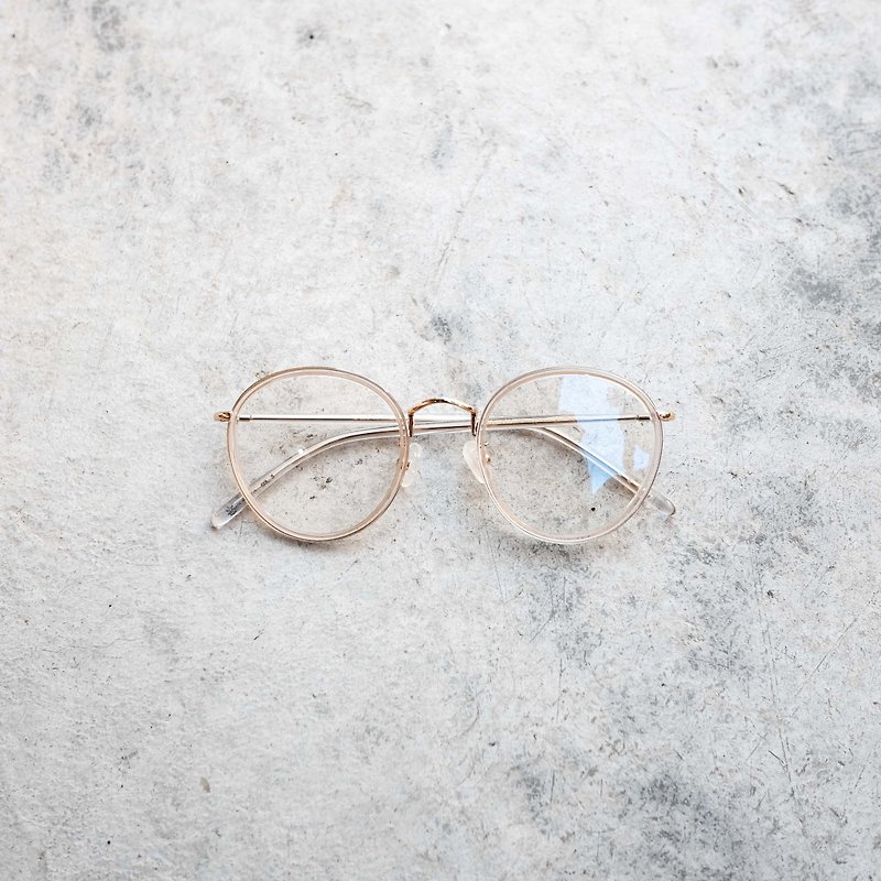 【目目商行】韓國新款 復古大框 圓框 板材眼鏡 鏡框 透明 - 眼鏡/眼鏡框 - 其他材質 透明