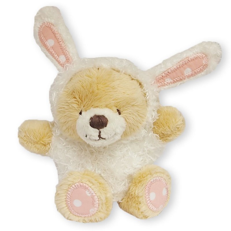 Key ring Bunny Bear FF 3.5 inch plush key ring - Stuffed Dolls & Figurines - Other Materials White