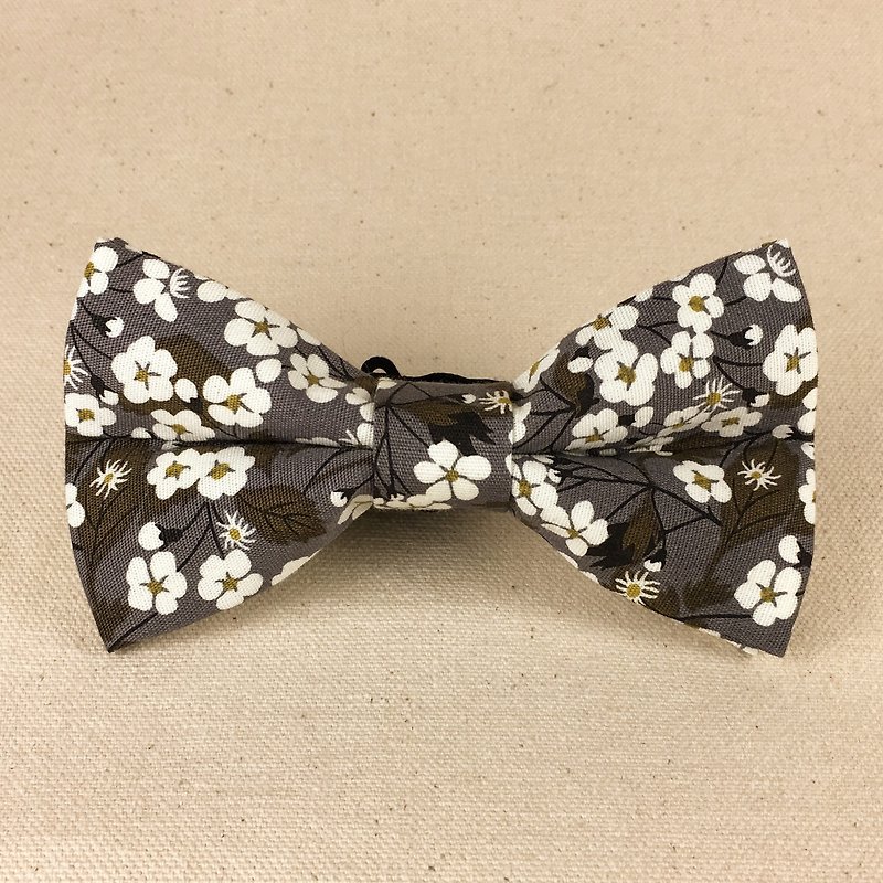 Mr. Tie Hand Made Bow Tie No. 163 - Ties & Tie Clips - Other Materials Gray