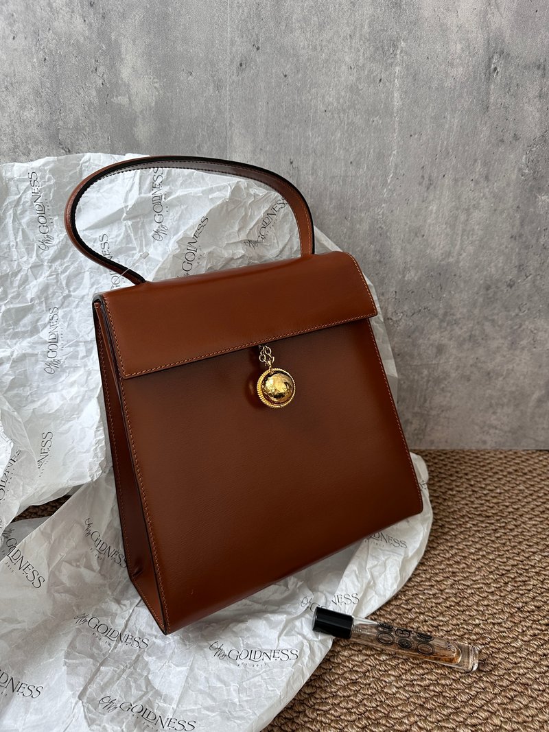 中古包 Celine 賽琳 絕版星球吊飾Kelly包 - 手提包/手提袋 - 真皮 咖啡色