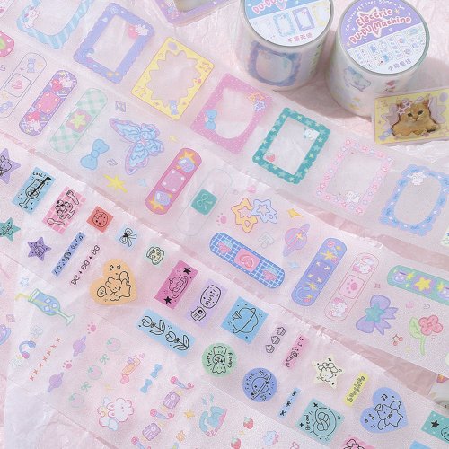 ペちかさん　紙のもセット　メモ帳　マスキングテープ　PETテープ　ロールシール ペちかさん 紙のもセット メモ帳 マスキングテープ PETテープ