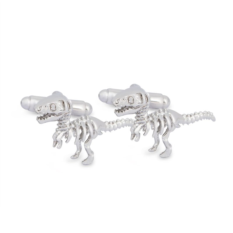 Dinosaur Bones Cufflinks - กระดุมข้อมือ - โลหะ สีเงิน