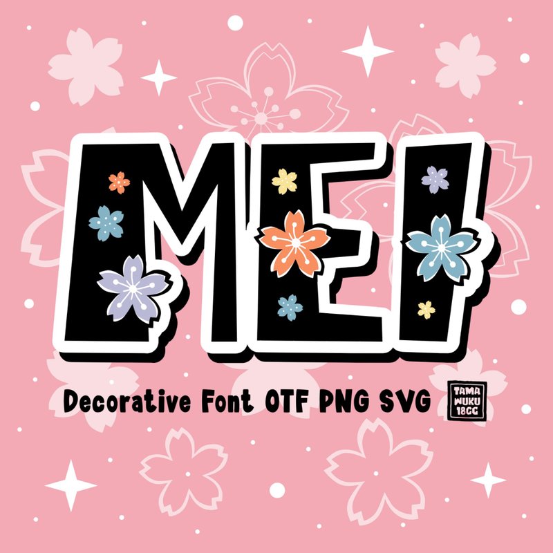 Mei OTF PNG SVG - 字體設計 - 其他材質 