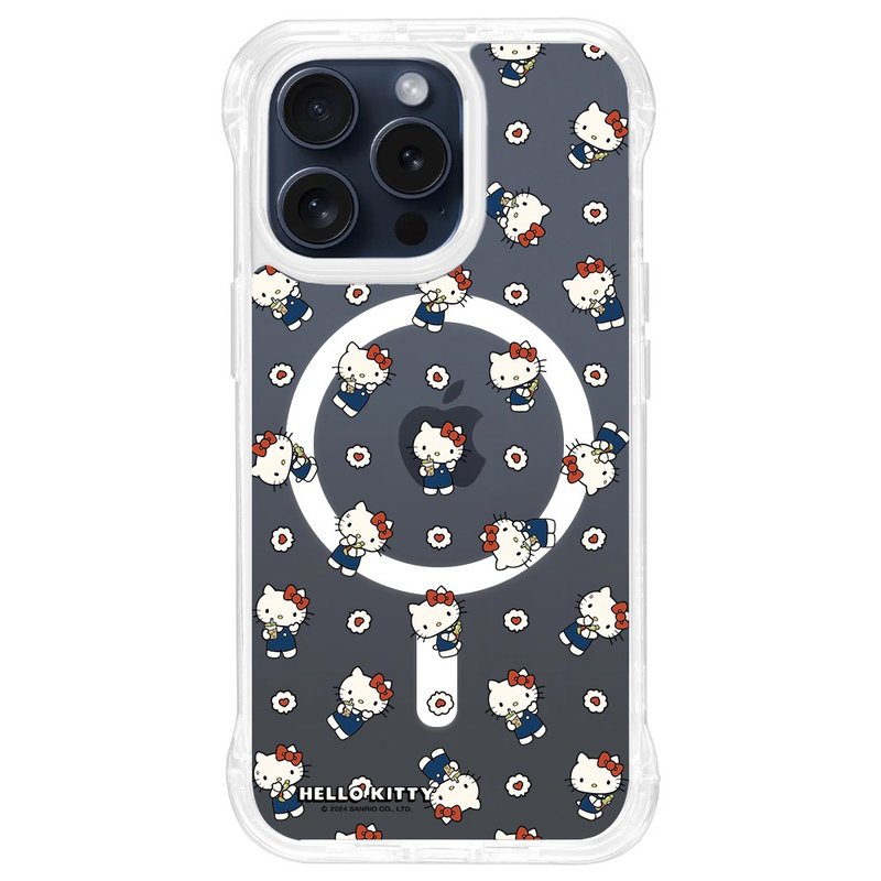 HelloKitty 私藏美食支架殼 磁吸透明 iPhone16 15 14 13 Pro Max - 手機殼/手機套 - 其他材質 透明