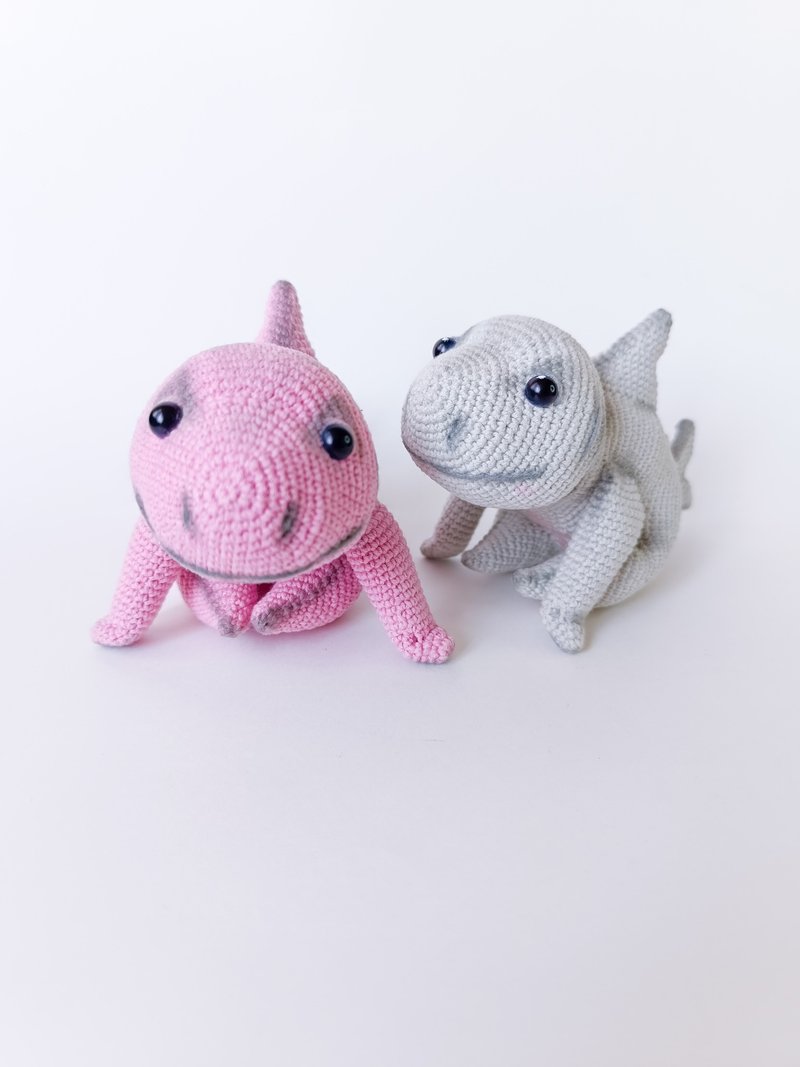 婴儿鲨鱼小狗amigurumi钩针图案pdf在英语漂亮的婴儿鲨鱼DIY - 手工藝教學/工具書 - 其他材質 