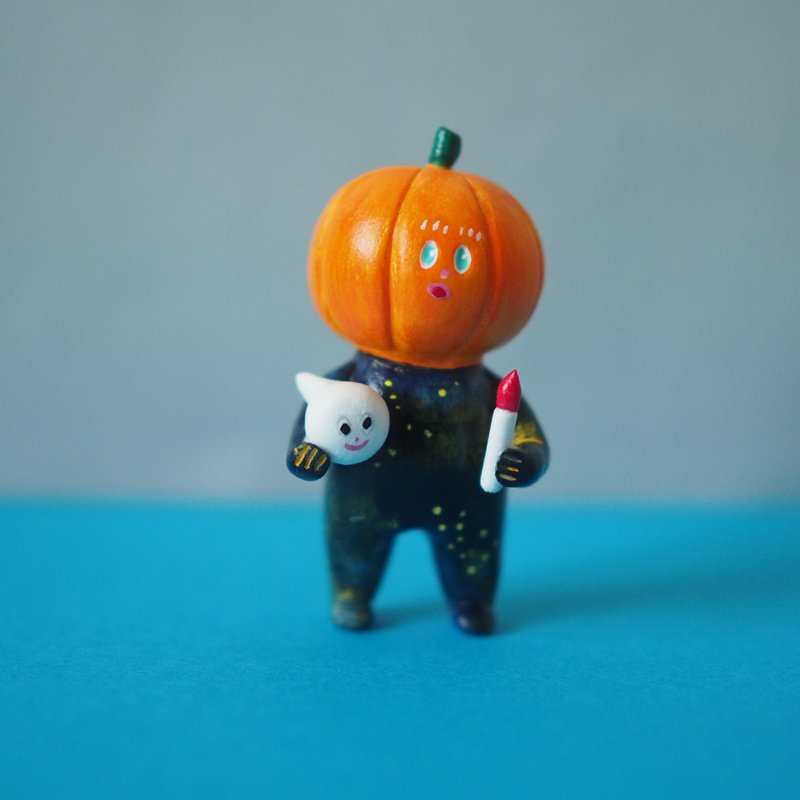 Mr. Pumpkin - 公仔/玩偶 - 黏土 橘色