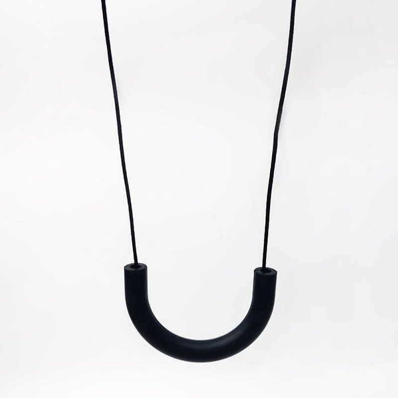 Other Materials Necklaces Black - U TUBE SILICONE NECKLACE - BLACK