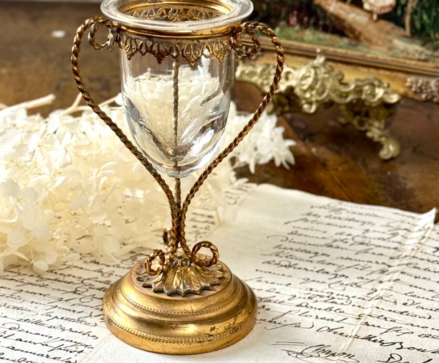 50832-珍稀法國古董19世紀鎏金燭台JSVS 古董家飾選物店｜香氛蠟燭/燭台