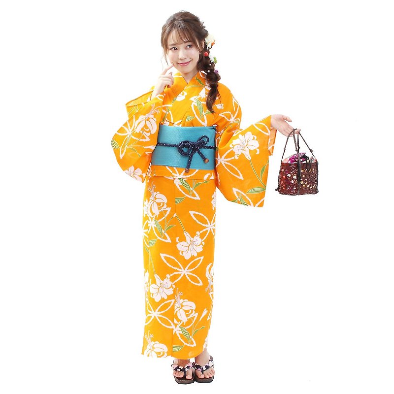 日本 和服 女性 浴衣 腰封 2件組 F Size x86-40a yukata