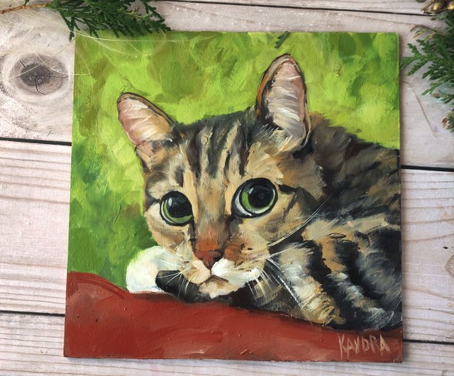 絵画 インテリア 油絵 F4-030719 祈り 可愛い子猫 Ds 額付き ( 銀) 油絵 F4-072219 可愛い子猫たち