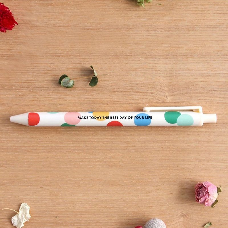 ICONIC 叩叩 Fun 0.38 Ball Pen -04 Colorful Water Jade, ICO51913 - Ballpoint & Gel Pens - Plastic White
