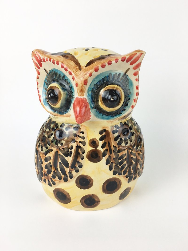 Nice Little Clay _ large decorations manually perspective Owl 3 - เซรามิก - ดินเผา หลากหลายสี