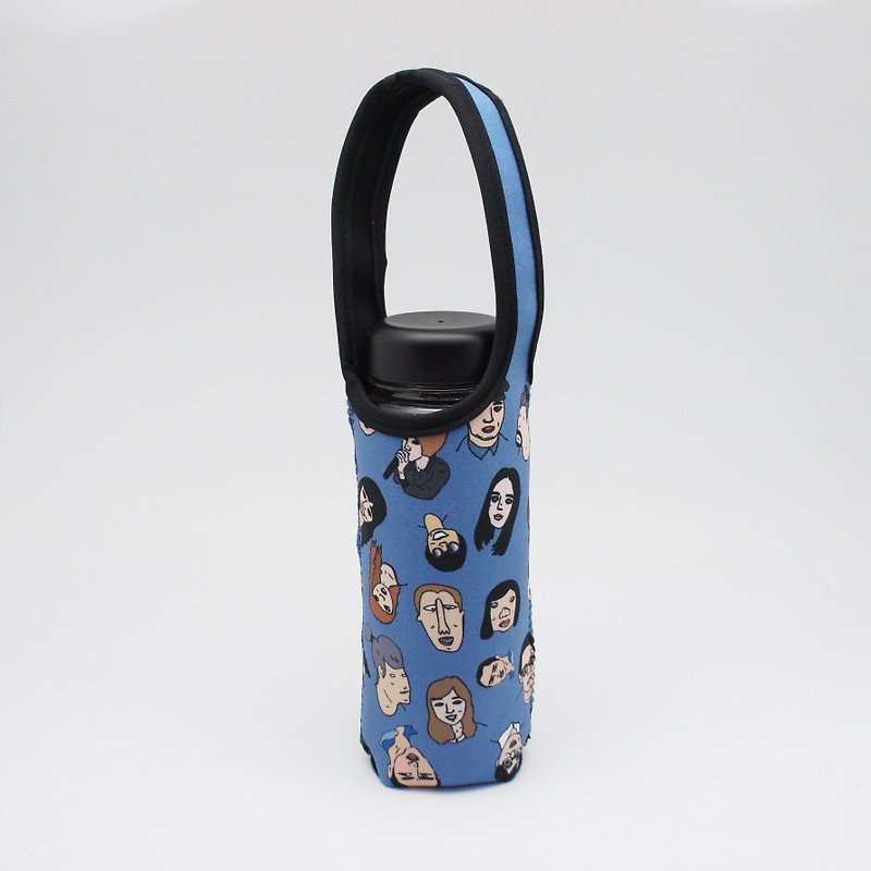 BLR Water Bottle Tote Ning [ Big Head ] TC45 - Beverage Holders & Bags - Polyester Blue