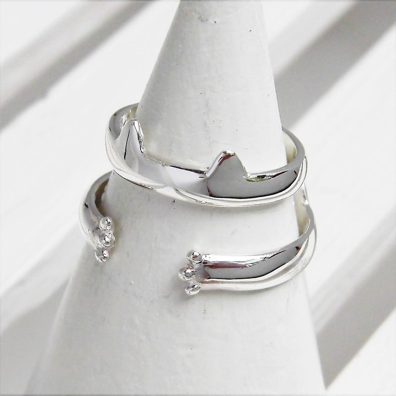 Cat and paws ring - General Rings - Sterling Silver Silver