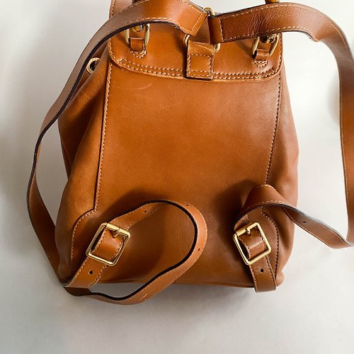 Leather backpack Gucci Brown in Leather - 28066225