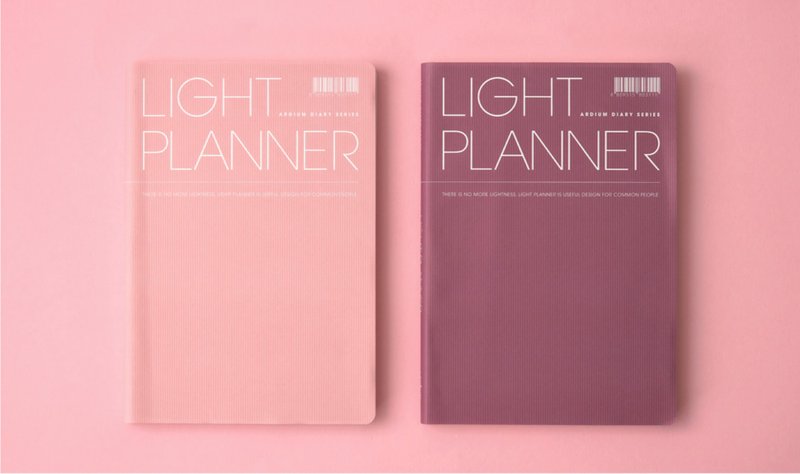 2020 ARDIUM LIGHT PLANNER 月計畫行事曆 - 粉色 - 日曆/月曆/年曆 - 紙 粉紅色