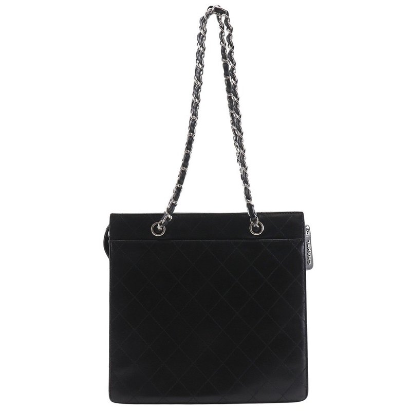 【日本直送】シャネル CHANEL チェーントート トートバッグ マトラッセ キャビアスキン 黒 レディース【中古】 - 手提包/手提袋 - 真皮 黑色