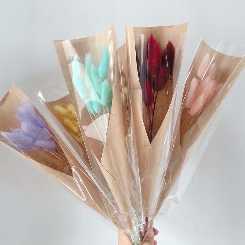 [good flower] single bouquet bouquet of rabbittail flowers Valentine's Day / one (six colors) - ช่อดอกไม้แห้ง - พืช/ดอกไม้ 