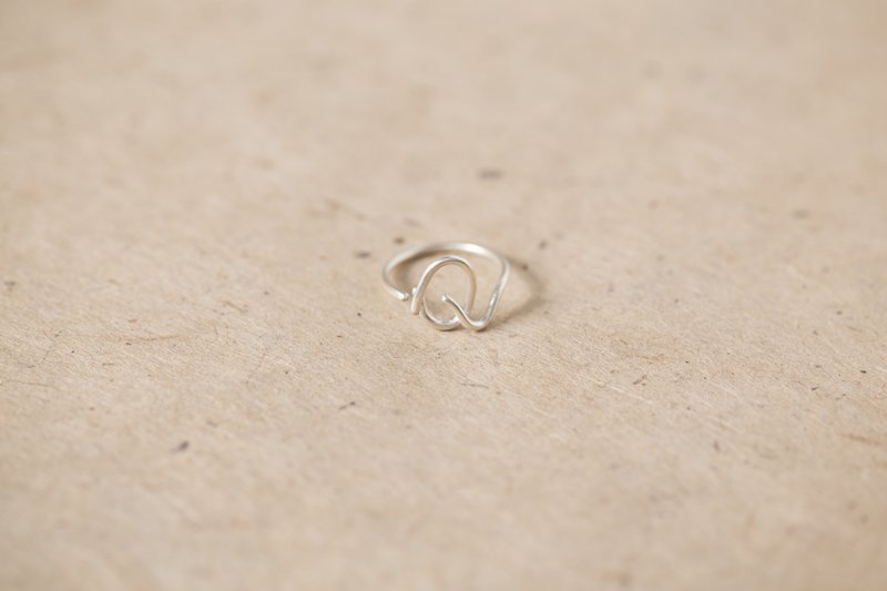 ChatterRing Q-T silver ring - 戒指 - 純銀 銀色