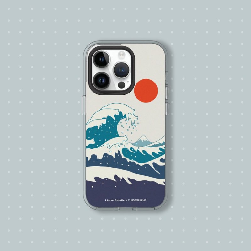 Clear透明防摔手機殼∣ilovedoodle/貓咪海浪 for iPhone - 手機配件 - 塑膠 透明