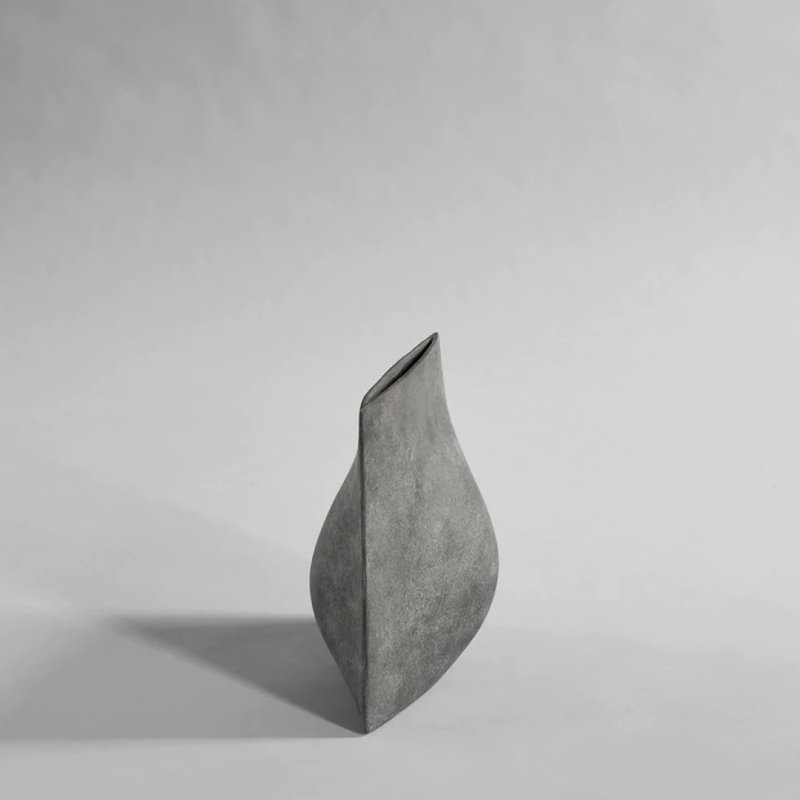 Origami Vase Mini -陶 花器 迷你型 - 花瓶/花器 - 陶 灰色