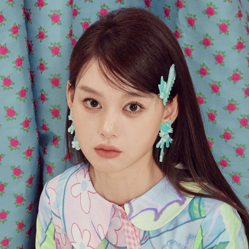 アウトレット品 アクリル揺れるしっぽかわいい子猫イヤリング - ブルー - 耳環/耳夾/耳骨夾 - 壓克力 藍色