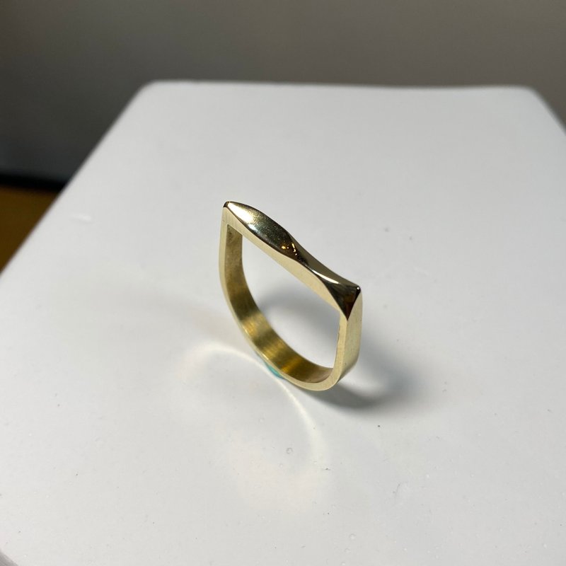 【Variety】D-shaped Bronze shape ring-1 - แหวนทั่วไป - ทองแดงทองเหลือง 