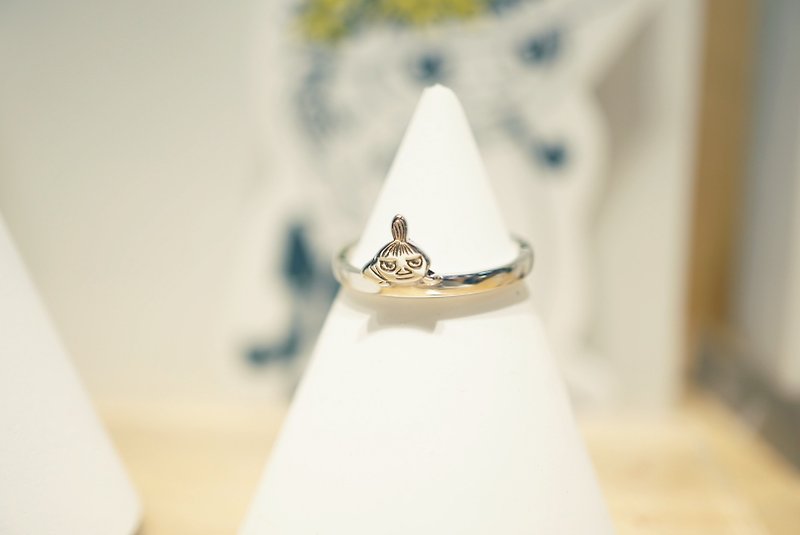 【Moomin】LittleMy silver ring - Necklaces - Sterling Silver White