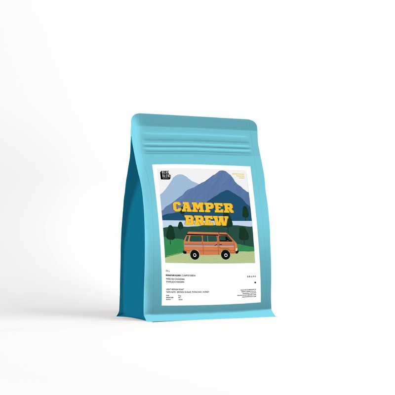 GRAPH | SIGNATURE BLEND - ROAD TRIP SET - CAMPER BREW 1000g. - 咖啡/咖啡豆 - 其他材質 藍色