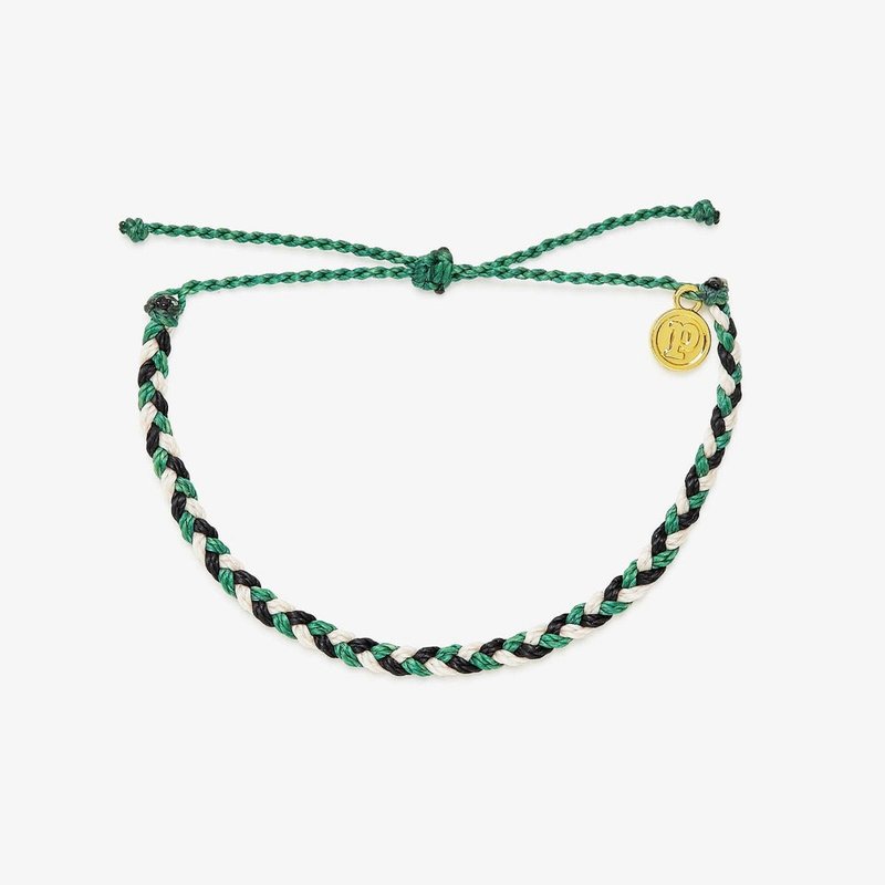 Pura Vida American Handmade Mysticism Mini Thick Thread Woven Bracelet - Bracelets - Waterproof Material Green