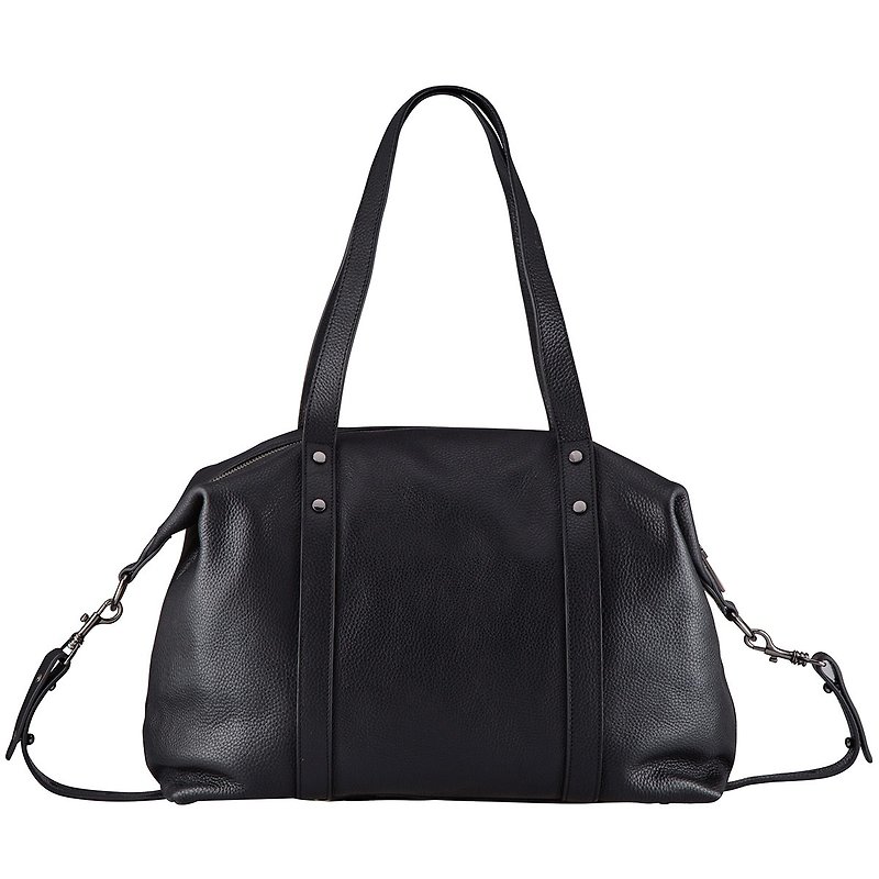 LOVE AND LIES Side Backpack_Black/Black - Messenger Bags & Sling Bags - Genuine Leather Black
