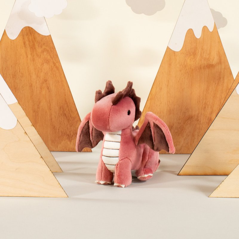 Mini Bellzi | Draggi the Dragon - ตุ๊กตา - ไฟเบอร์อื่นๆ สีแดง