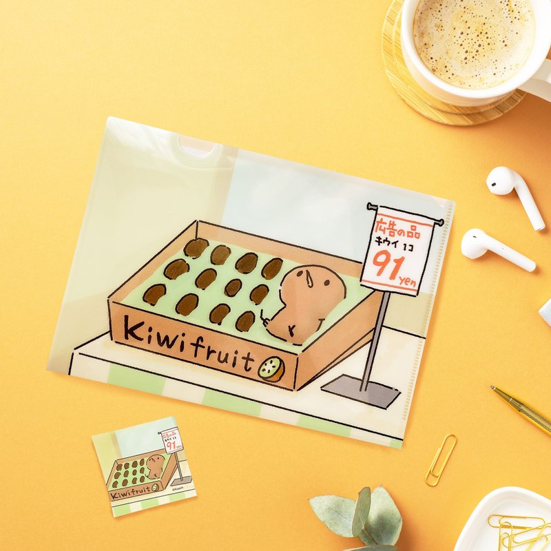 91円奇異鳥君 A5資料夾+貼紙組合 - 文件夾/資料夾 - 塑膠 白色