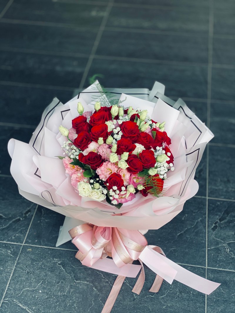 求婚花束-我愛妳 | 情人節 生日首選 | 台北可自取 - 乾燥花/永生花 - 植物．花 