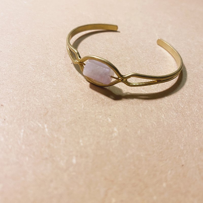 Bronze bracelet Amethyst - Bracelets - Copper & Brass Purple