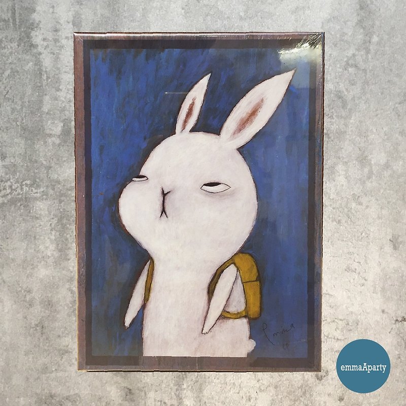 emmaAparty插畫拼圖:不想去上班的兔子(520片) - 拼圖 - 紙 藍色