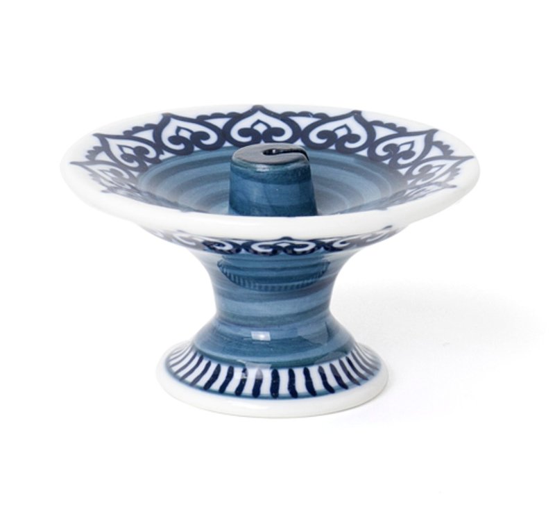 線香立  風韻 / 唐草【松榮堂 香立系列】 - 香氛/精油/擴香 - 瓷 