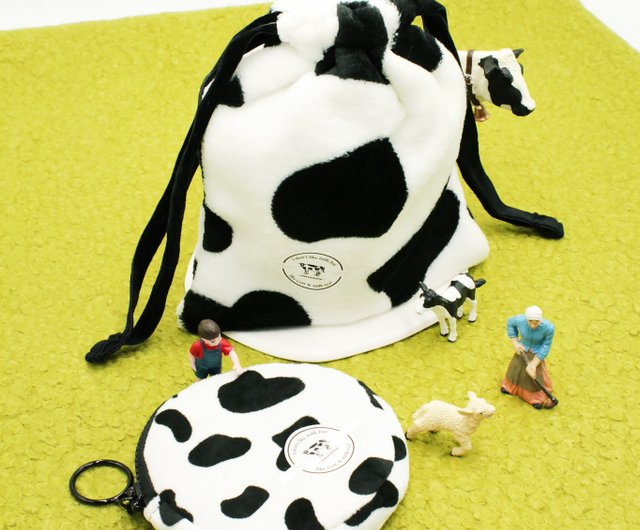 牛柄ぬいぐるみ巾着ポケット - ショップ Relaxedship