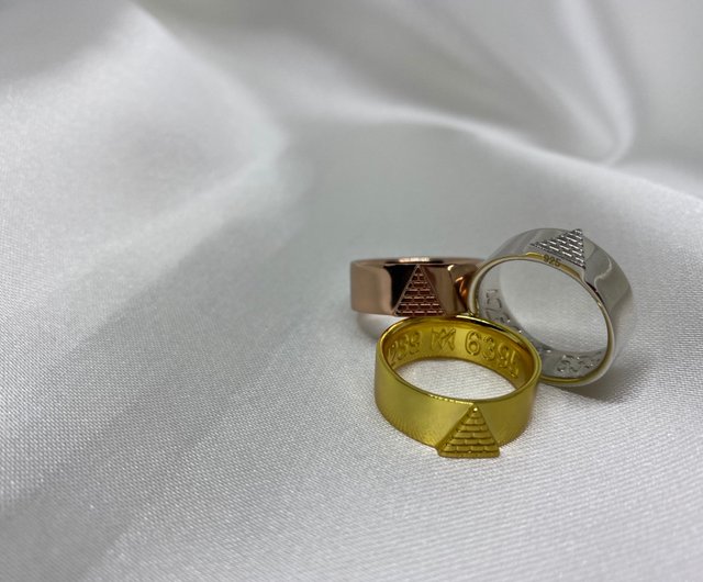 ピラミッドリング 4289 6395 富を引き寄せ、幸運を得る - ショップ maya-accessories リング・指輪 - Pinkoi