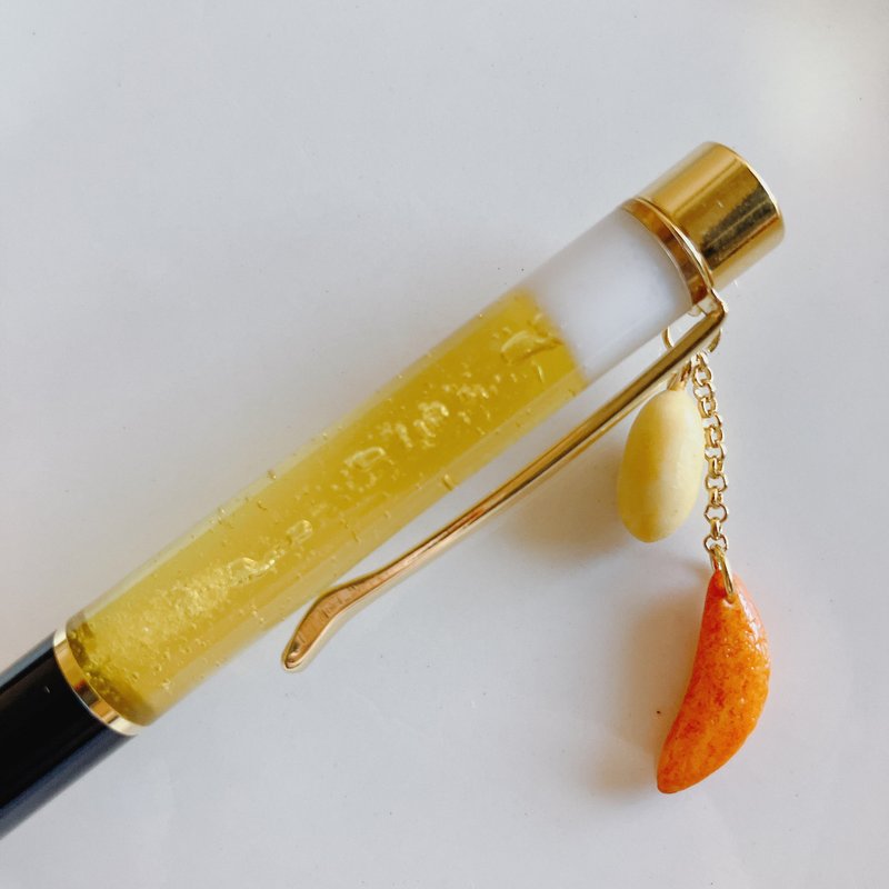 ballpoint pen / beer and snacks / Kakinotane - Ballpoint & Gel Pens - Resin Yellow