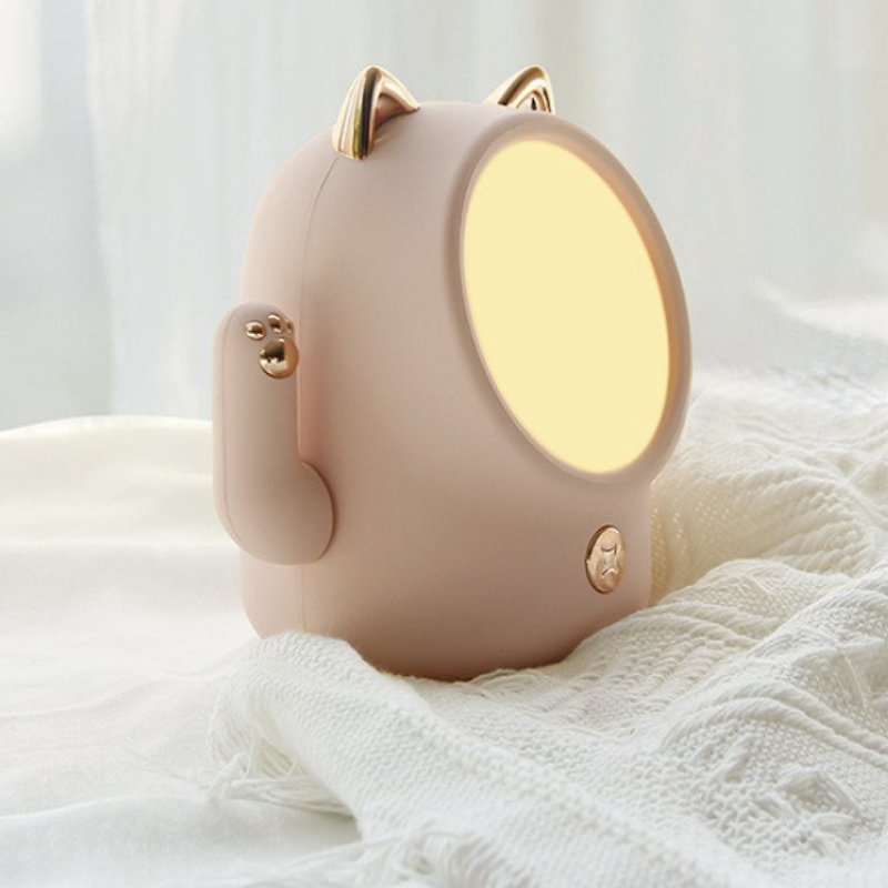 BOBEE Beckoning Lucky Cat Night Light Beckoning Lucky Cat Night Light- Pink - Stuffed Dolls & Figurines - Other Metals Pink