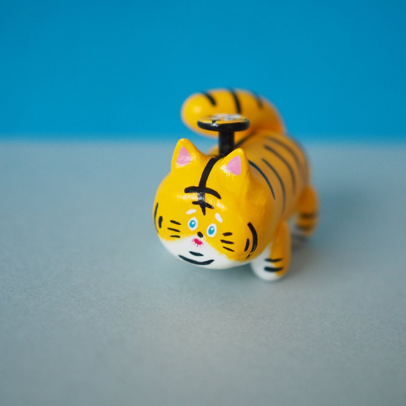 Real Tiger Car - 公仔/玩偶 - 黏土 黃色