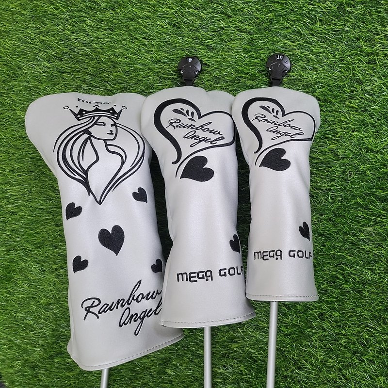 【MEGA GOLF】Queen Wood Club Cover 3-in Driver Adjustable - Fitness Accessories - Other Materials Silver