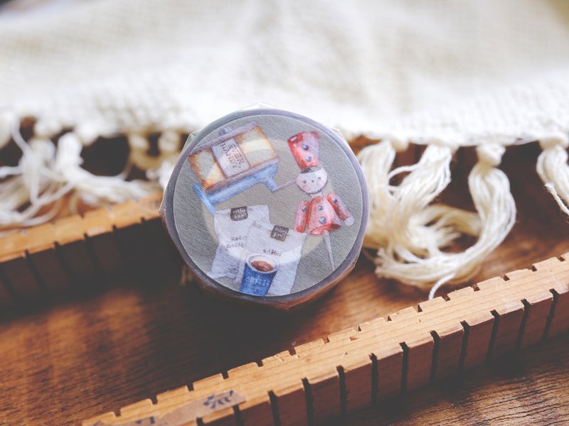 水彩小物II－3cm亮面PET膠帶(帶離型紙) - 膠紙/膠帶/紙膠帶 - 塑膠 