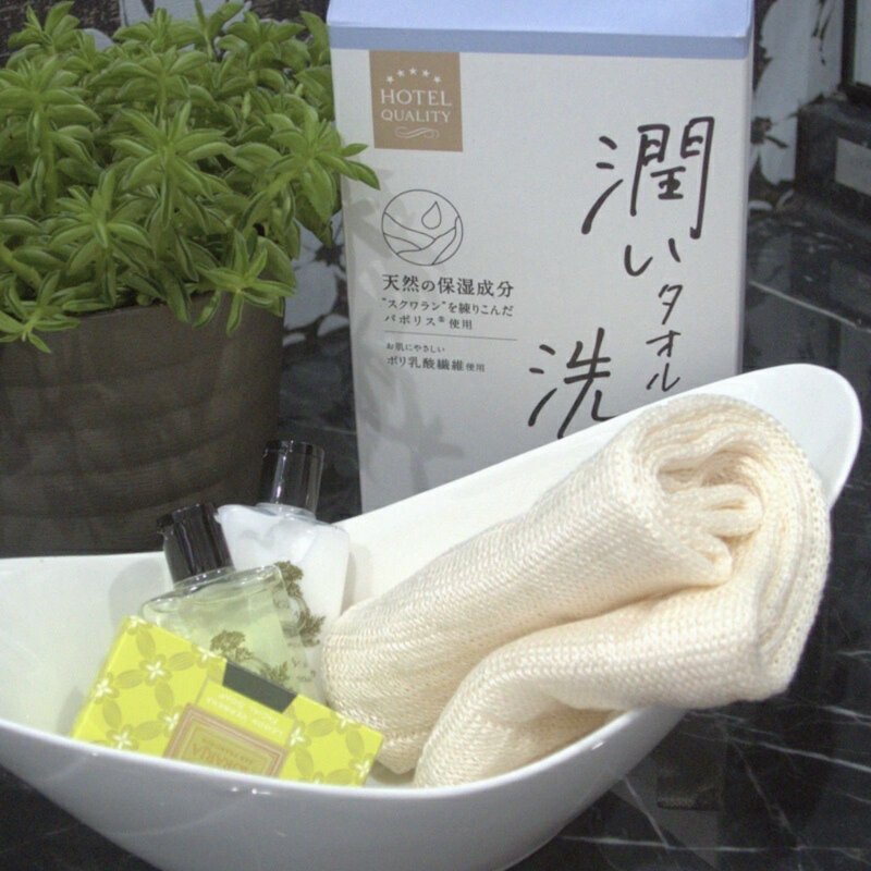 【交換禮物】保濕角鯊烷乳酸沐浴巾潤BDTI(紙盒) 角鯊烷濕潤感受 - 毛巾浴巾 - 棉．麻 