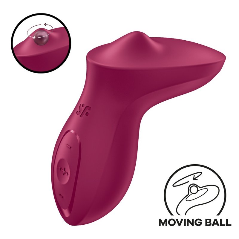 德國 Satisfyer Exciterrr 滾珠震動按摩器-莓紅 - 情趣用品 - 其他材質 