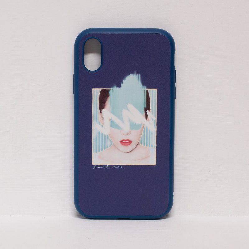Dream my dream/Rhino Shield-anti-fall iPhone15/14/13/12/11/pro mobile phone case - Phone Cases - Plastic Blue